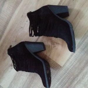 Black ankle boots